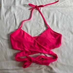Aerie hot pink scoop bikini top 👙